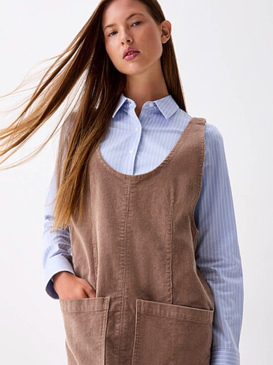 twik Dresses & Skirts - Patch pocket corduroy apron dress NEW WITH TAG